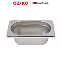 AZKO Kris Panci Gastronom Stainless Steel 1/9 65 Mm - Silver Wajan Gastronorm Gastronorm Pan Alat Ma