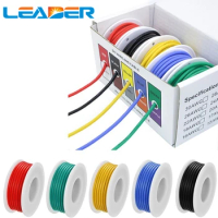 20/22/24/26/28/30AWG 10M 20M Soft Tinned Copper Electrical Cable 5 Color Hook Up Wire 1007 Gauge PVC DIY Wire