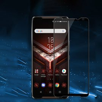 美特柏 華碩 ROG Phone II ZS660KL 彩色全覆蓋鋼化玻璃膜 手機螢幕貼膜保護 高清