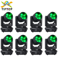 TIPTOP Professional Super Beam Led Moving Head Light 5x40W Color Wheel Moon Flower Effect DMX 22/33CH Quick Lock Clamp