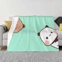 Panda Bear Bubu Dudu Blanket Flannel Decoration Portable Home Bedspread