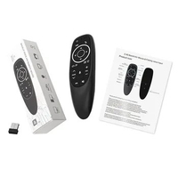G10S PRO 2.4G Air Mouse Wireless Remote Control with USB Receiver Gyroscope Voice Control LED Backlight for Android TV Box