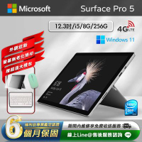 【福利品】Microsoft 微軟 Surface Pro 5 12.3吋 (i5/8G/256G) LTE版 平板電腦-銀色