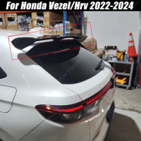 Rear Roof Spoiler Lip Tail Wing For Honda Vezel/Hrv 2022-2024 Hatchback Decoration Cover Car Tuning Body Kit ABS Accessories