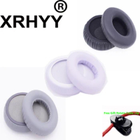 XRHYY Replacement Ear Pad Cushion Cups Cover Earpads Foam For Monster DNA On-Ear Headphones + Free Rotate Cable Clip