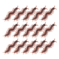 15 Pcs Simulation Centipede Tricky Props Toys Animal Fake Bugs Plastic Halloween Realistic Insects
