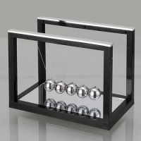 Newtons Cradle Steel Balance Ball Fun Decoration Physics Science Toy Gift S New X6HB