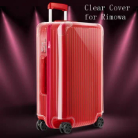 PVC Clear Cover For Rimowa Essential with Zipper Suitcase Transparent Protector Thicken High Quality Customized