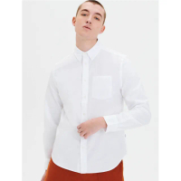 【AIGLE】男 有機棉長袖襯衫(AG-FN969A130 白色)