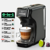 HiBREW 6in1 Capsule Coffee Machine Hot/Cold Multiple Espresso Cafetera Cappuccino Coffee Maker Dolce Gusto Nespresso Powder H1B