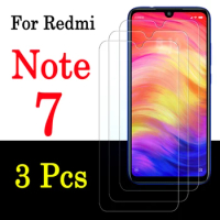3pcs Redmi Note 7 Protective Glass for Xiaomi Redmi Note 7 Pro 7s Tempered Glas Screen Protector Xiomi note7 Not Film Protection