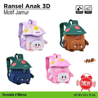 Tas Ransel Anak 3D Motif Jamur