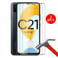 2Pcs tempered glass Realme C21 case protection glasses For OPPO Realme C21 C 21 RealmeC21 glass Realme C12 protective film cover