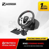 Fantech R1 V2 Racing Steering Wheel Hall Effect Three Pedals Dual-Motor Vibration Simulator Assetto 