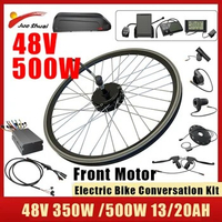 Electric Bike Kit Conversion 350W 500W 48V Hub Motor 20'' 24''26''700c(28''29'') Size Wheel for Electric Bicycle 13/20AH Battery