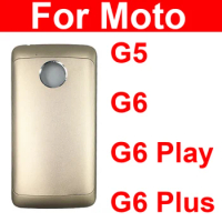 Back Battery Cover Housing For Motorola Moto G5 G6 G6 Play G6 Plus Rear Battery Door Housing Case Parts