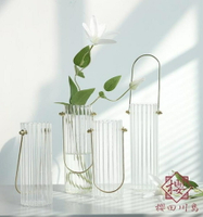 北歐風創意玻璃花瓶擺件桌面裝飾花瓶【櫻田川島】