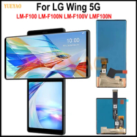 Display For LG Wing 5G Display LCD Touch Screen For LG Wing Display LMF100N LM-F100N F100 Screen Replacement Parts