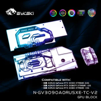 Bykski Active Backplate GPU Block For GiGabyte AORUS RTX3080 3090 XTREME Video Card VRAM Dual Side Cooler N-GV3090AORUSXE-TC-V2