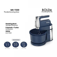 BOLDe Super Thunder Stand Mixer 3 Liter MST330 | Mixer Duduk Mangkuk Putar Otomatis 5 Kecepatan + Mo