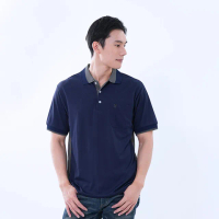 【遊遍天下】MIT台灣製男款抗UV吸濕排汗機能POLO衫 丈青(M-5L 大尺碼)