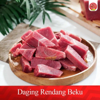 promo - daging rendang beku 1kg – fresh frozen – halal – packing higenis – cocok untuk rendang, gula
