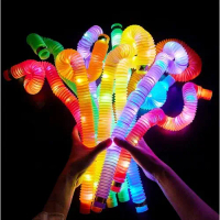Mainan Anak Pop Tubes / Pop Light LED / Mainan Kreasi Anak Satuan