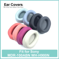 Earpads For Sony MDR-100ABN WH-H900N MDR 100ABN WH H900N Headphone Headpad Replacement Headset Ear Pad PU Leather