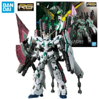 Bandai RG 30 Full Armor Unicorn Gundam 1/144 14Cm Gundam Unicorn Original Action Figure Model Kit Assemble Toy Gift Collection