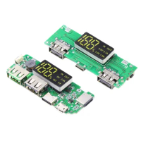 2.4A Fast Charging 2.1A Power Bank Module Dual USB Mobile Power Board 18650 Lithium Battery Boost 5V