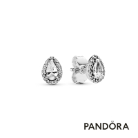 【Pandora官方直營】璀璨淚滴型鋯石針式耳環-絕版品