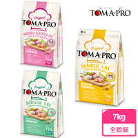 TOMA-PRO 優格 經典系列 貓飼料 成幼/室內/高齡 7kg(化毛高纖雞肉 低活動量雞肉 高纖低脂雞肉)