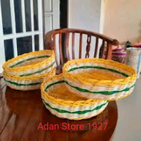 Sodan Rotan Warna Kuning Hijau isi 12 pcs ukuran 16, 18, dan 20 untuk keranjang buah dllnya.