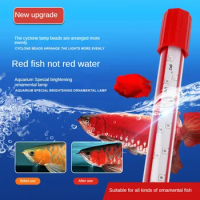 LED Aquarium Light, Amphibious Arowana LED Fish Tank Lamp for Ornamental Fish Aquarium, 3-Base Color LEDs, Help Fish Color Grow