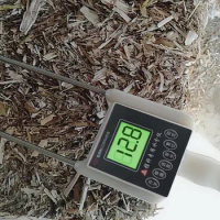 Straw moisture measuring instrument Straw pile Grass block Straw bag moisture Corn wheat straw Straw pile moisture measuring