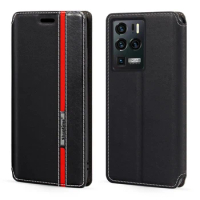 For ZTE Axon 30 Ultra 5G Case Fashion Multicolor Magnetic Closure Leather Flip Case Cover with Card Holder For ZTE Nubia Z30 Pro