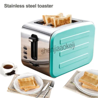 NEW HOME Stainless steel toaster Two pieces of bread household toaster breakfast bread machine six gear baking 220v 800w 1pc