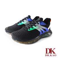 預購 DK 高博士 異材質拼接飛織氣墊男鞋 72-2133-90 黑色