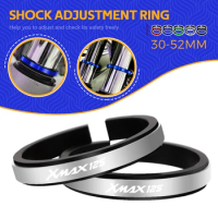 FOR YAMAHA XMAX XMAX125 X-MAX 125 Motorcycle Adjustment Shock Absorber Auxiliary Rubber Ring CNC Accessories Fit 30MM-52MM
