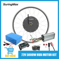 Kit Bike Electric Conversion With Battery 700C 150mm 5000w Hub Motor Ebike For E Bicycle Fast Speed 120km/H