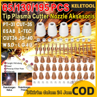 195 PCS Tip Plasma Cutter PT31 Nozzle Plasma Cutter Elektroda Ujung Pemotong Plasma Electrodes Ujung