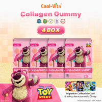 [A] Cool-Vita - Disney ToyStory5 - 4 Box Collagen Gummy 56 Sachet Rasa Jeruk Bali dan Lemon| Gummy V
