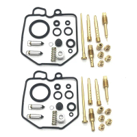 untuk Honda Hawk 400 CB400T CB400 N 1980-81 Carburetor Repair Carb Rebuild Kit 2 Set
