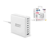 XPower GX200B 200W 8輸出 PD3.0/PPS 桌上型GaN充電器  - 白色 [香港行貨]