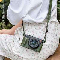 適用徠卡sofort2 保護套  LEICA 拍立得皮殼萊卡DLUX8 相機包  底座 配件【不是相機，是相機配件】