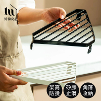 【好物良品】日本廚房金屬角落防燙隔熱置物架(廚房 隔熱 角落收納 防燙)