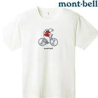 Mont-Bell Wickron 中性款 排汗衣/圓領短袖 1114350 Cycling Bear WT 白