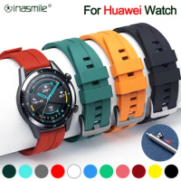 Silicone 22mm strap For Huawei GT 2 3 4 46mm WristStrap For Huawei Watch3 GT4 GT2 Pro GT2e Magic2 Bracelet Football Pattern Band
