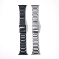 new Titanium alloy with Stainless steel Buckle Strap For Apple Watch band 44mm 42mm Bracelet For iWatch series 6 5 4 watchhband