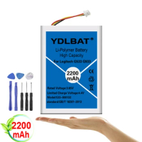 YDLBAT Top 100% New 2200mah 533-000132 for Logitech G533 G933 Batteries battery+toolkit